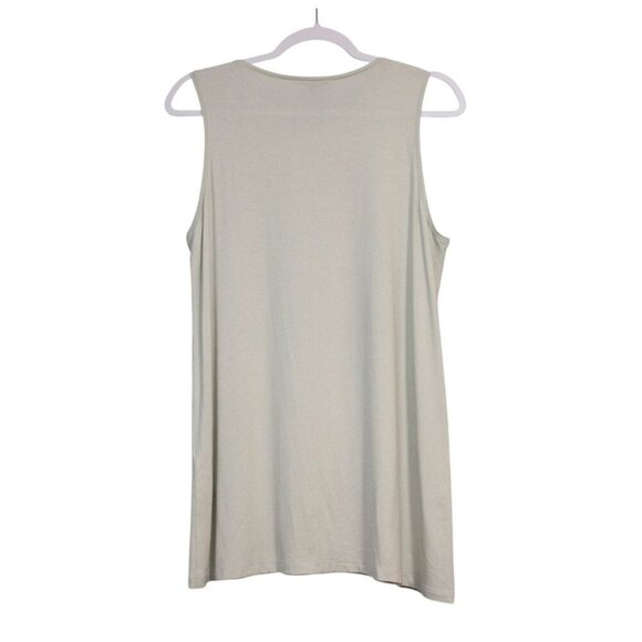 Eileen Fisher Tunic Top Small Stretch Sleeveless Relaxed Lagenlook Boho Minimal - Picture 8 of 10